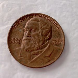 Medal 1809-1884 Cyrus McCormick international harvester co. Centennial reaper